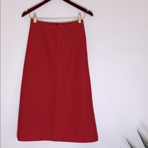 Vintage Givenchy skirt / sweater set RED small xs - Picture 7 of 16